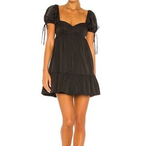 Amanda Uprichard | Sicily Mini Dress in Black | Medium